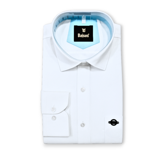 Luxury Twill Cotton Shirt For Men (White)