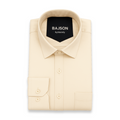 Luxury Twill Cotton Shirt For Men (Cream)