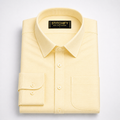 Stitchify Premium Cotton Cream Shirt For Men | Micro Diamond Texture