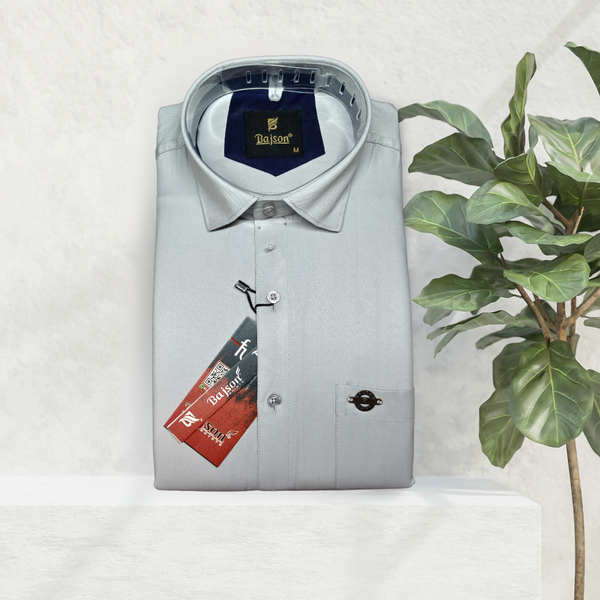 Luxury Twill Cotton Shirt For Men (Grey)