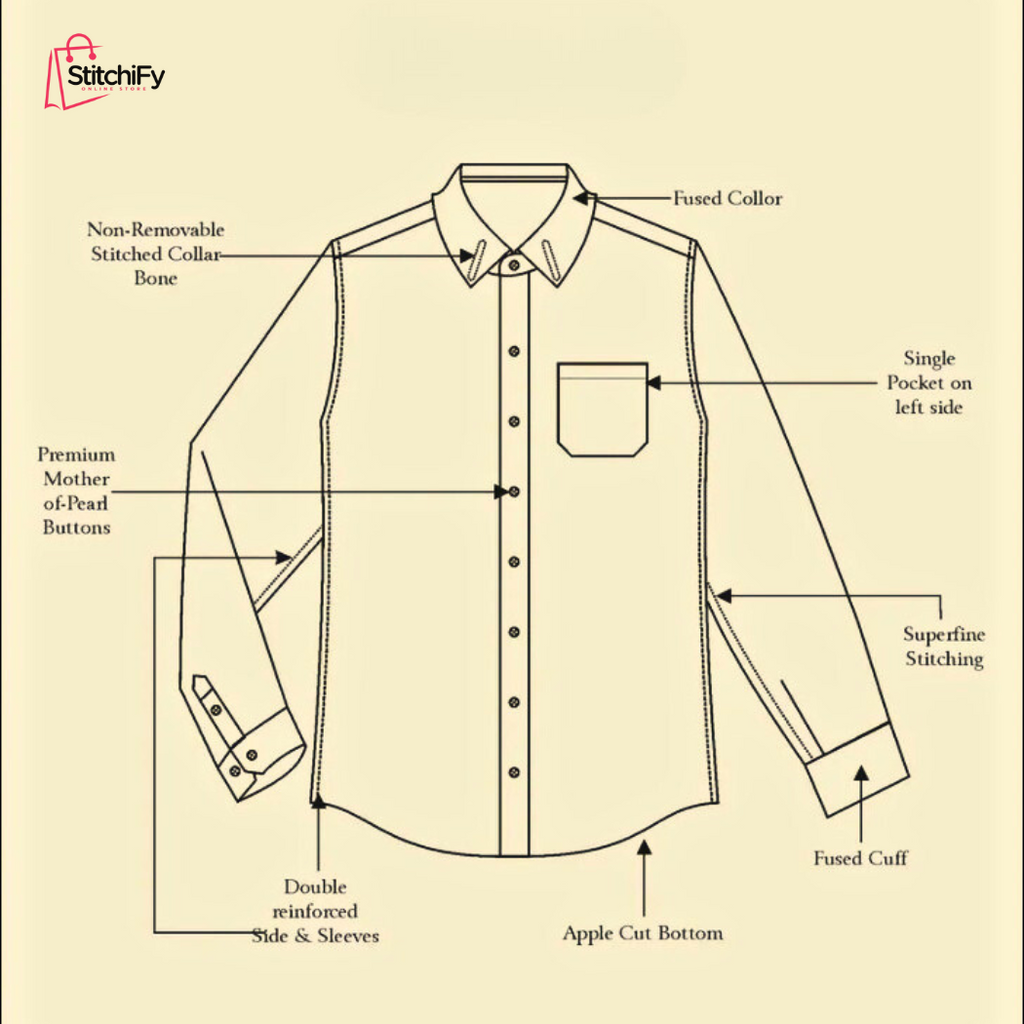 Luxury Twill Cotton Shirt For Men (Light Blue)