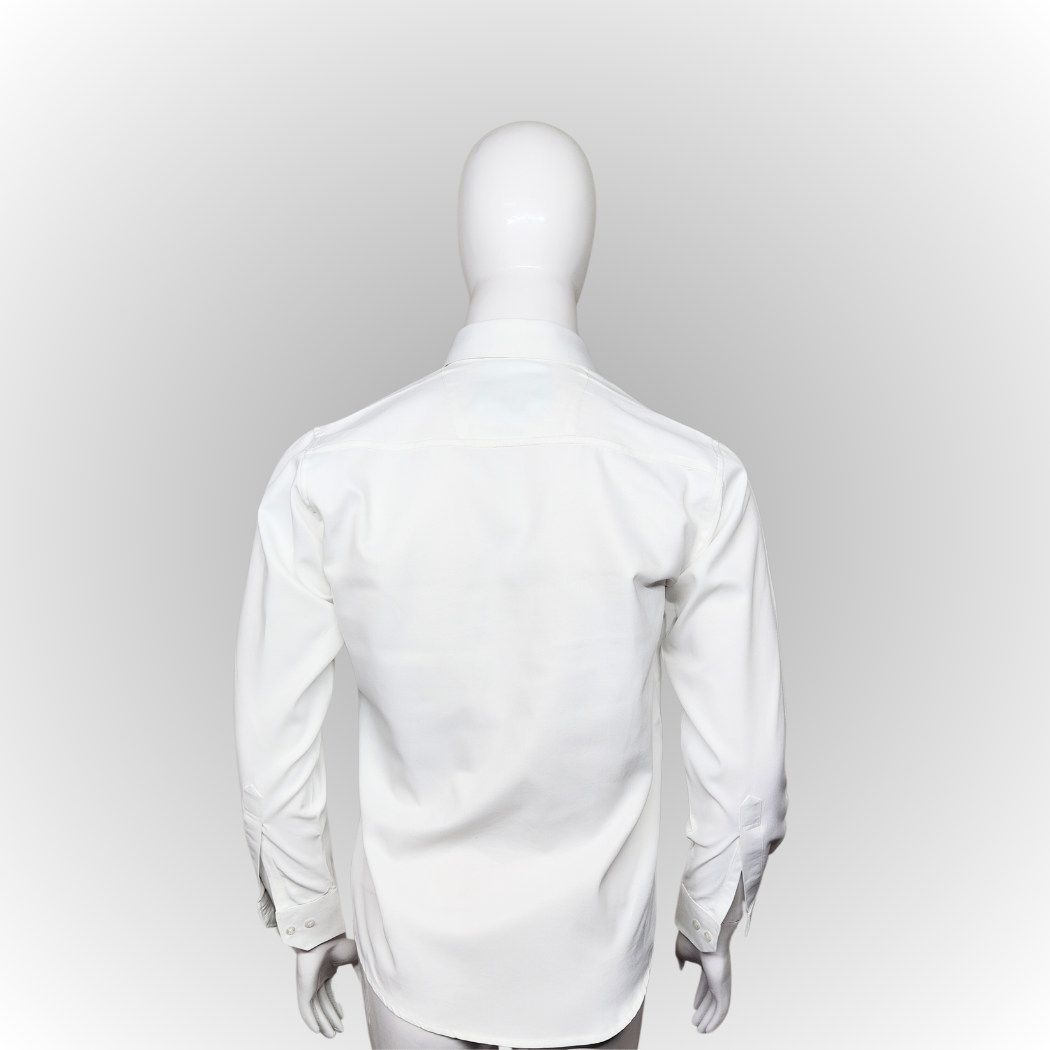 Luxury Twill Cotton Shirt For Men (White)