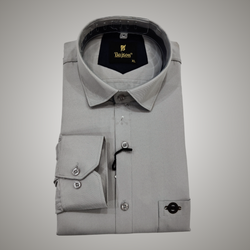 Luxury Twill Cotton Shirt For Men (Grey)